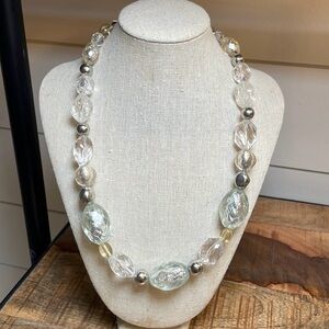 Clear beaded necklace